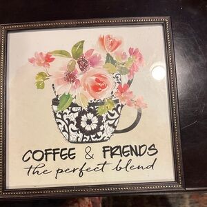Floral Coffee & Friends Wall Art